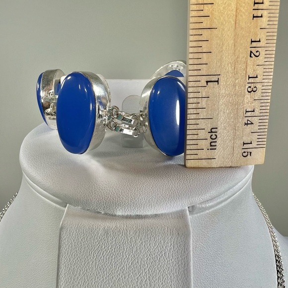 Chalcedony 925 Gemstone Necklace & Bracelet Set - Picture 6 of 8